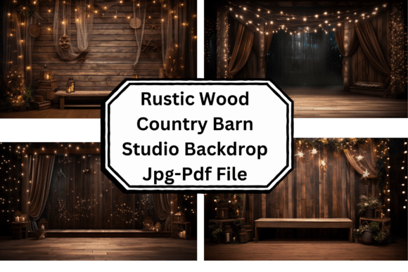 Download Rustic Wood Country Barn Studio Backdrop - Studio Collection