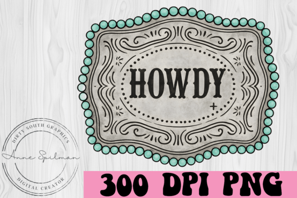 Download Western Turquoise Howdy Belt Buckle - Premium Resources